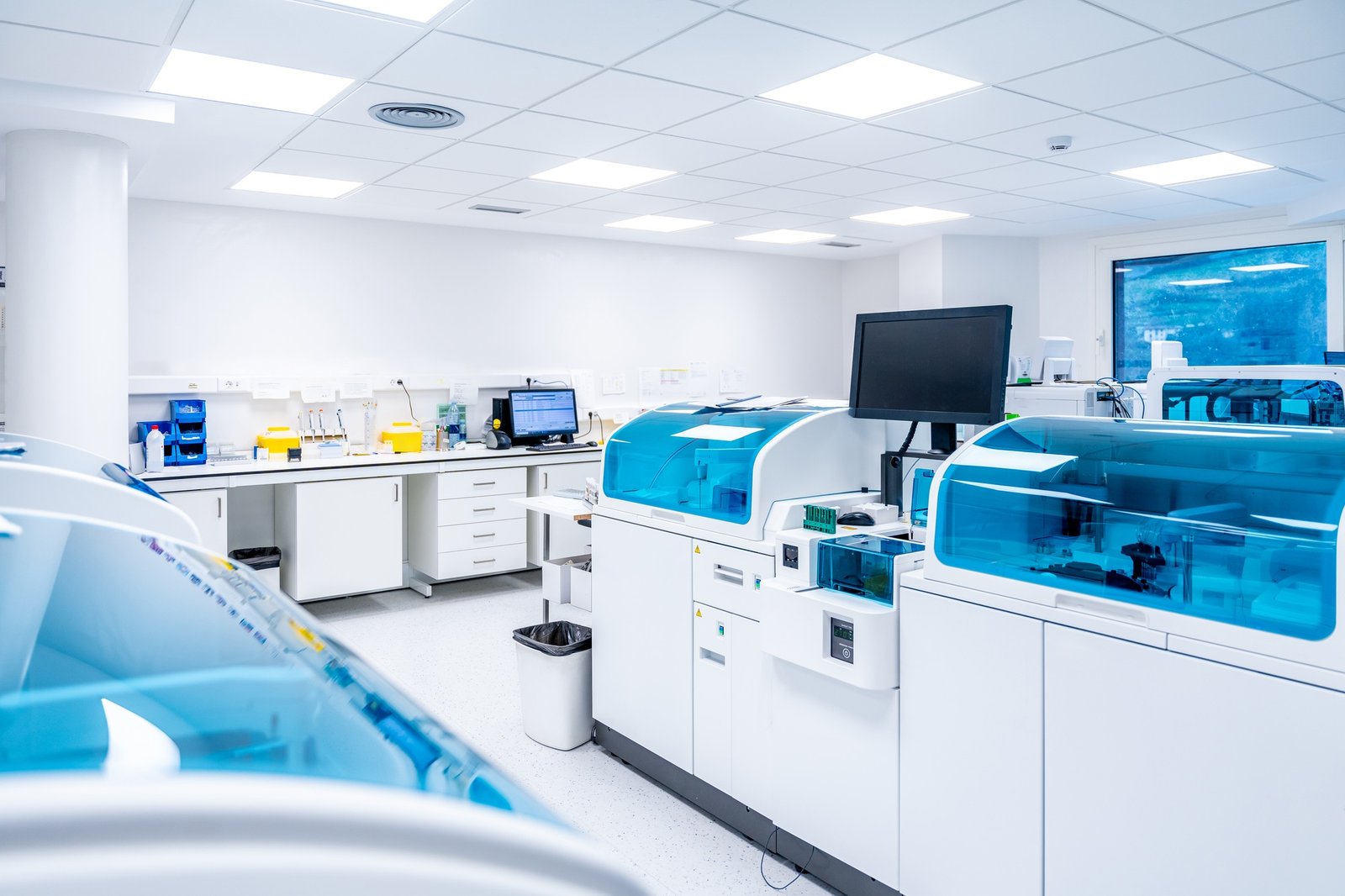 Modern laboratory research of an hospital facilities